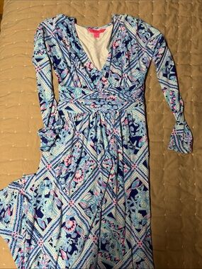 linen brown maxi dress Deesee Linen Maxi Dress main image 1